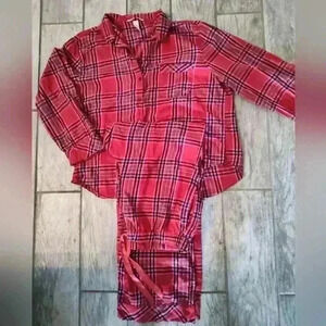 Victoria secret plaid pj set size Lg (20)